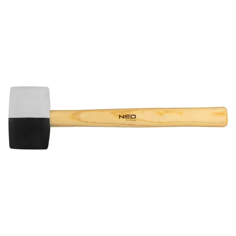 CIOCAN CAUCIUC FI=58 MM 450 G ALBNEGRU (25-067)