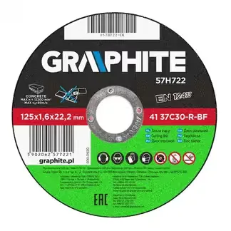 DISC TAIERE PENTRU PIATRA 125x1.6x22.2MM (57H722)