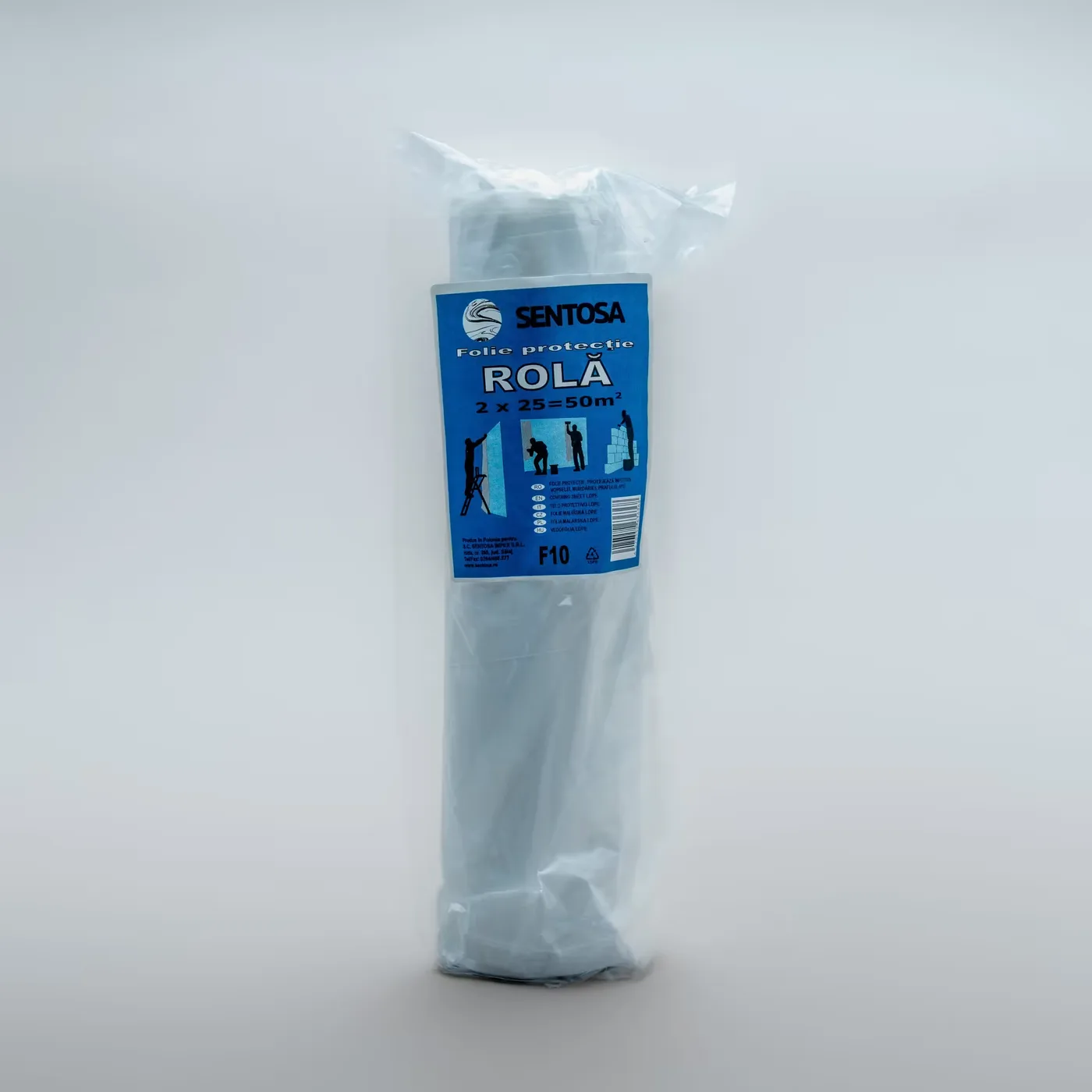 FOLIE PROTECTIE F10 - 2x25M TRANSPARENTA ROLA