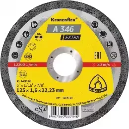 KLG DISC TAIERE A346 EXTRA 125*1.6 MM