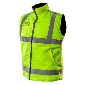 Vesta de lucru cu doua fete, reflectorizanta, galben/negru (81-520-L)